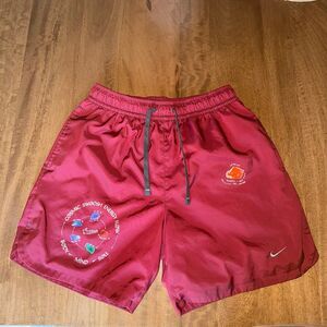 Nike Cosmic Swoosh Energy Flow Athletic Shorts Mems small Red FB9026